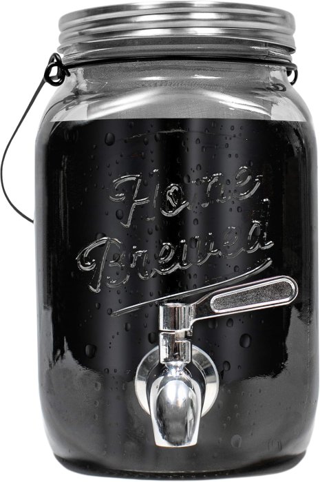 Cold Brew Coffee Maker - Glass Pitcher with Stainless Steel Spout