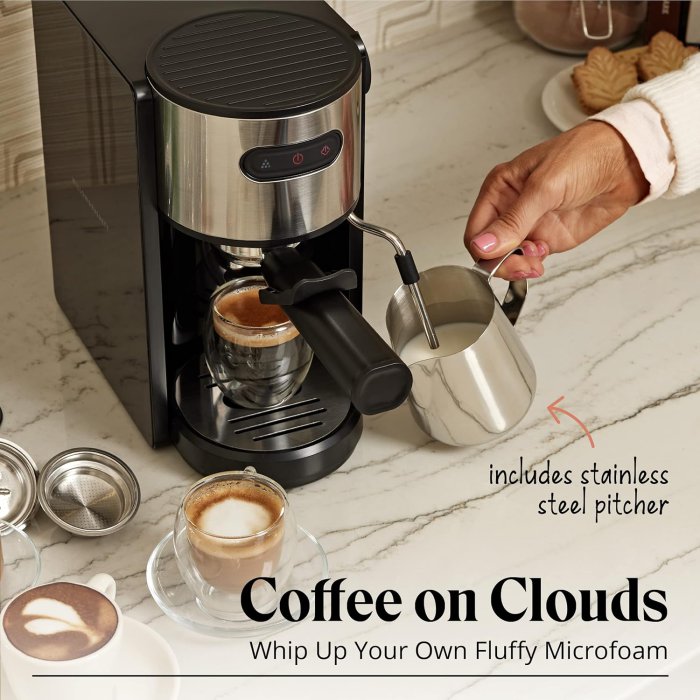 Espresso Machine with Milk Frother (image 4)
