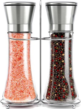 Stainless Steel Salt and Pepper Grinder Set